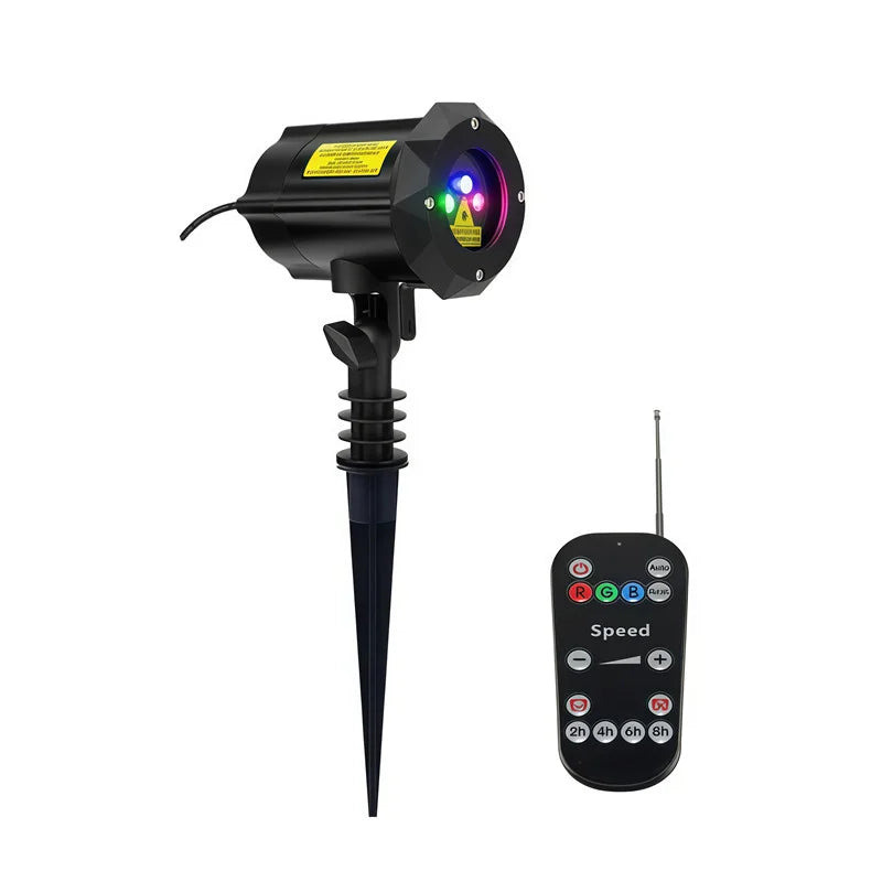 Full Sky Star Laser Projector Firefly Laser Light Landscape Lighting Christmas Party 10W  Stage Lights Outdoor Garden Lawn Lamp