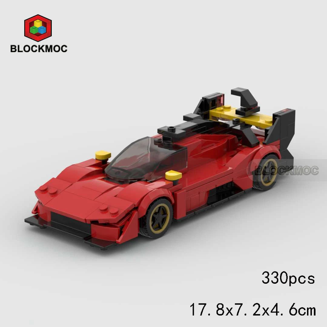 MOC Sports Car Classic Toy Building Block Set,Suitable As Birthday, Halloween, Christmas Gifts Decoration Collect