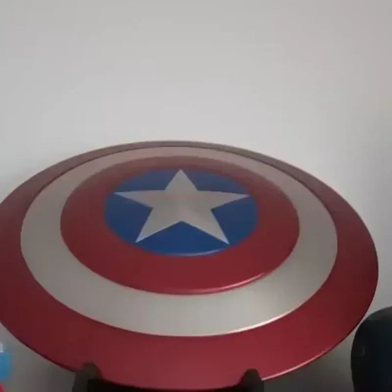 47.5cm Full Metal Captain Shield Cosplay Prop Adults And Kids Halloween/Carnival/Christmas Super Hero Home Decorat Birthday Gift