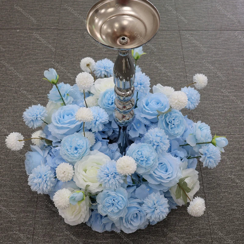 70/50/40/30/20cm New Wedding Table Centerpiece Flower Wreath, Candlestick Decor, Rose, Green Leaf, Floral Arrangement, Christmas