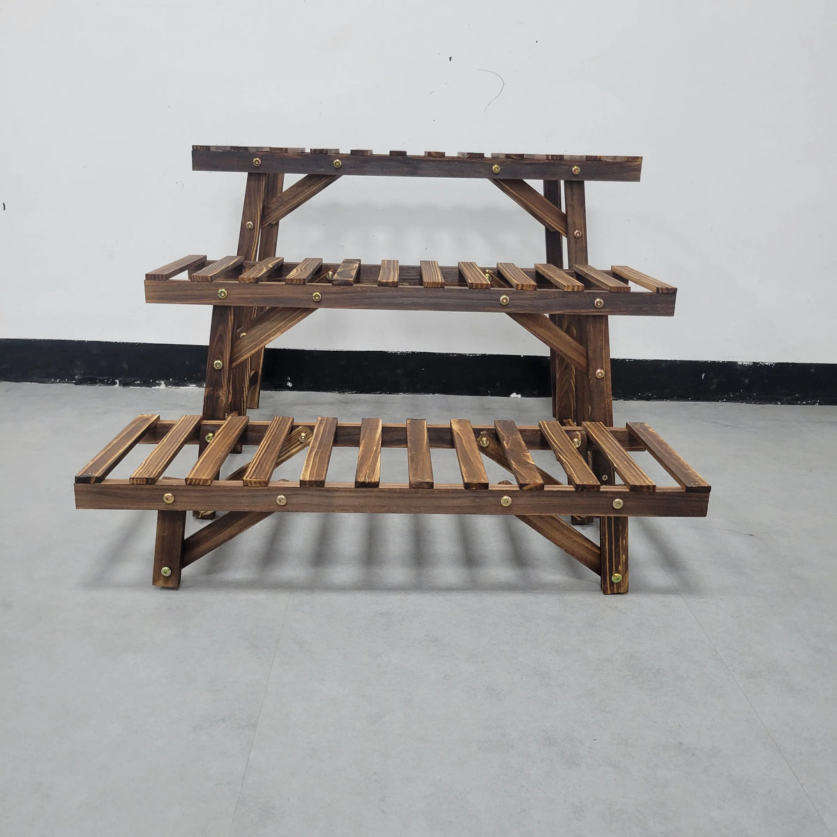 3 Tier Wood Plant Stand Display Rack Flower Pot Holder Planter Organizer for Home Garden Decor