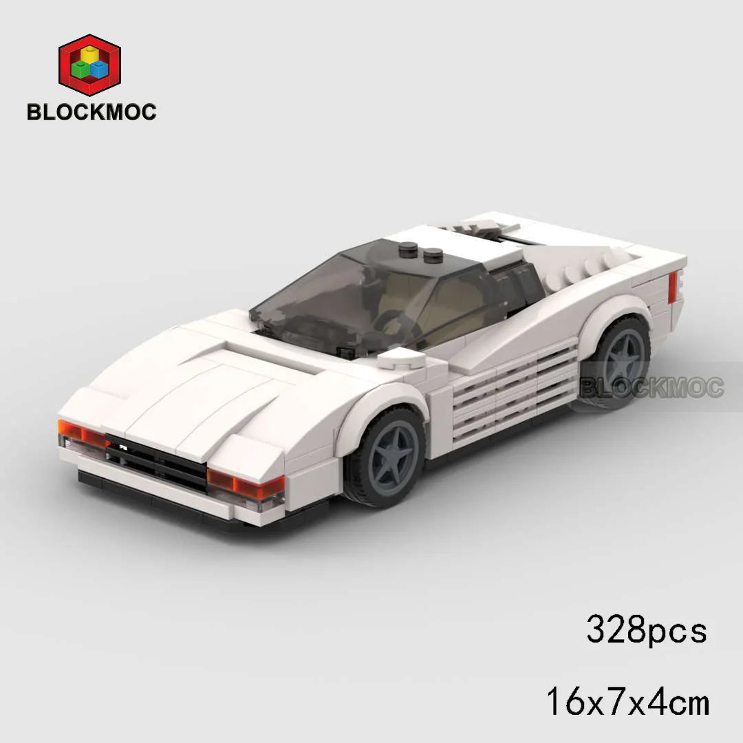 MOC Sports Car Classic Toy Building Block Set,Suitable As Birthday, Halloween, Christmas Gifts Decoration Collect