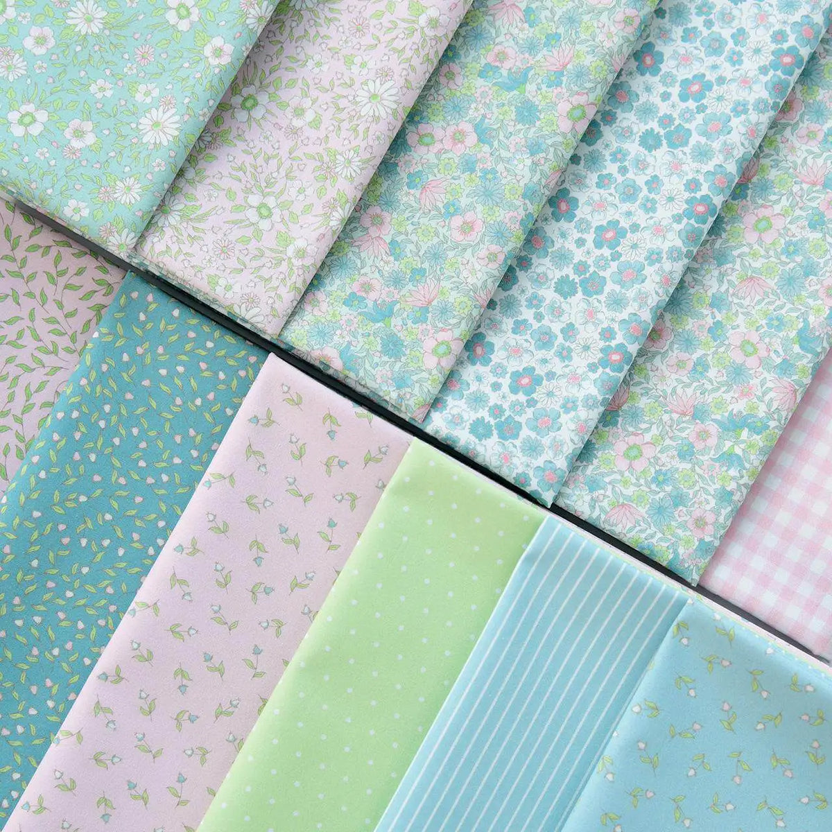 40S Pure Cotton Poplin Fabric Handmade DIY Clothing Floral Plaid Stripes Plant for Sewing Clothes by the Meter
