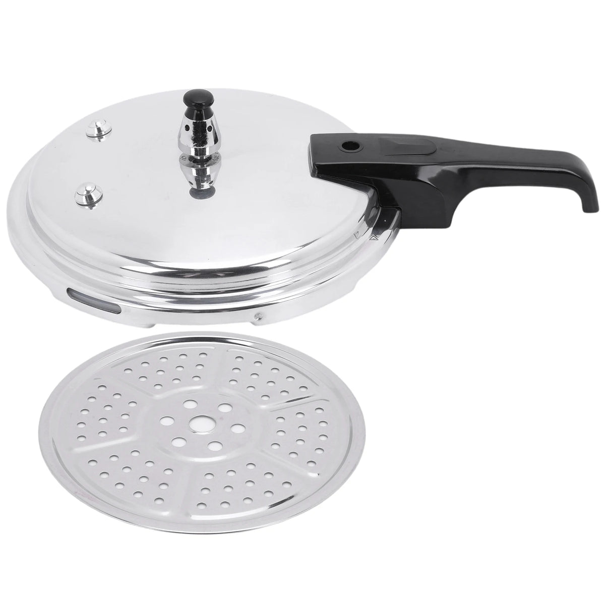 Aluminum Pressure Cooker with Steaming Plate Aluminum Alloy Pressure Cooker Small Pressure Cooker for Gas Stove Induction Cooker