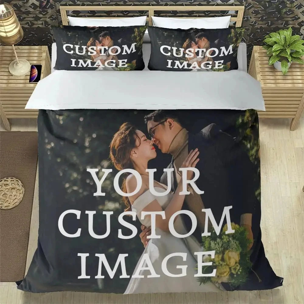 Custom Duvet Cover Personalized Bedding Set Customized Different Sizes, Suitable for Birthday, Christmas, Special Festival Gift