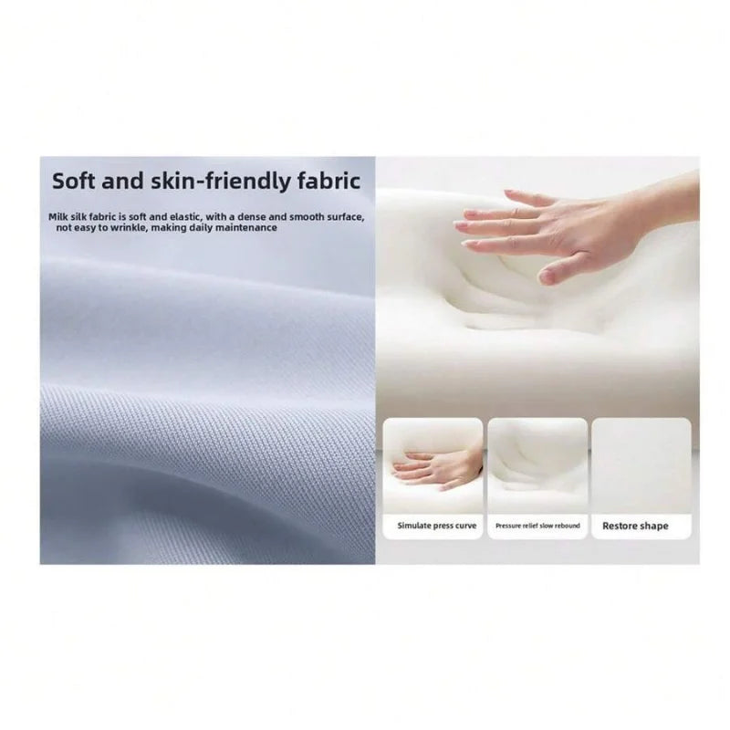 [Christmas]Couples Memory Foam Wedge Pillow For  & Pregnancy - Lumbar Support Cushion For Bed, Office Chair, Car Seat - Sciatica