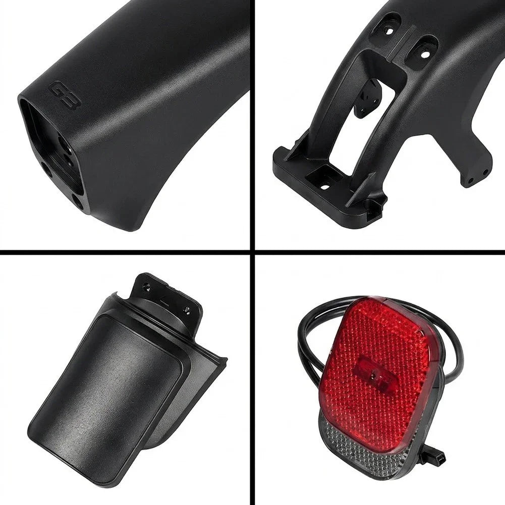 Rear Mudguard For Ninebot For Segway Max G3 Electric Scooter Mudguard Wheel Cover Assembly With Taillight Splash-Guard Accessory