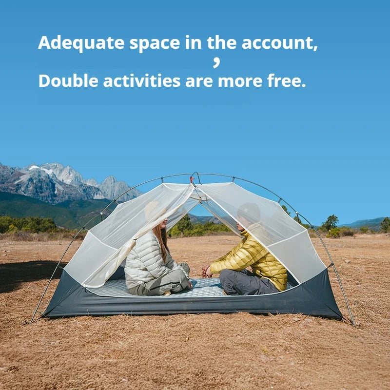 Naturehike Mongar UL Camping Tent 15D Nylon Lightweight 1 or 2 People 3 Seasons Tent Waterproof Portable Outdoor Tent With Mat