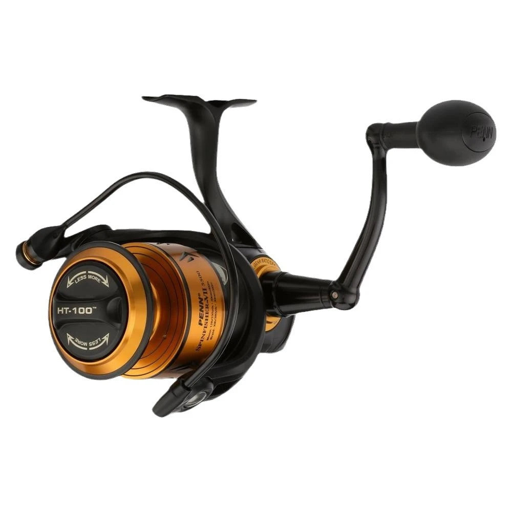 Penn Spinfisher VII Spinning Fishing Reel 3500/5500/6500/7500/8500/10500 HT-100 Carbon Fiber Drag Washers Spinning Wheel
