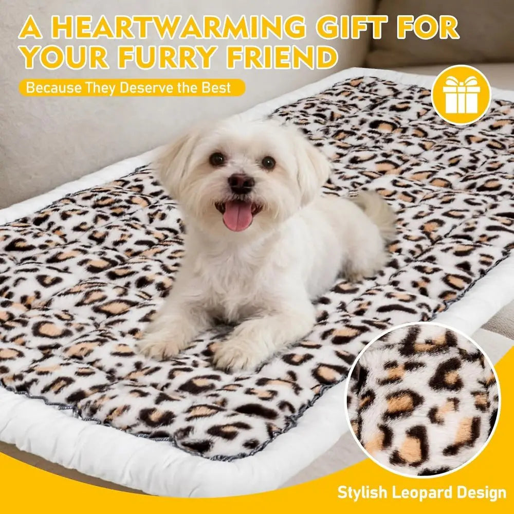 Backseat Dog Bed Mat Car Non-Slip Scratch-Resistant Seat Cover Thick Pet Travel Cushion Washable Seat Protector Blanket Cars SUV
