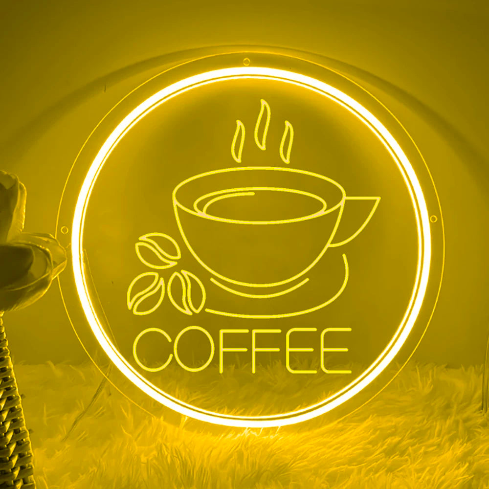 Custom Coffee Neon Sign Shop Home Woman Girls Room Decor Wall Decoration 3D Carving Sign Led Luminous Signs Christmas Gift