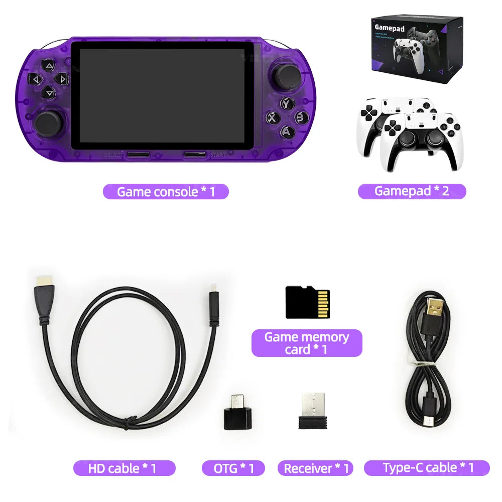 VILCORN SF3000 HD Handheld Game Console for PS1 MAME Retro Emulator 4.5 inch FHD Portable Gaming Machine Christmas Gift