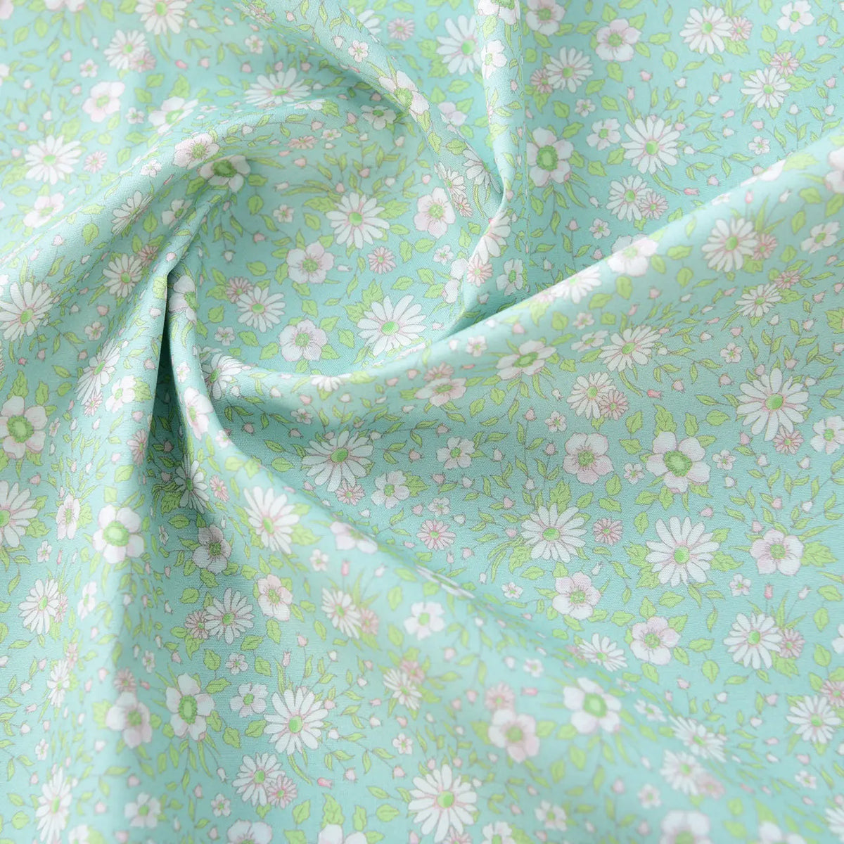40S Pure Cotton Poplin Fabric Handmade DIY Clothing Floral Plaid Stripes Plant for Sewing Clothes by the Meter