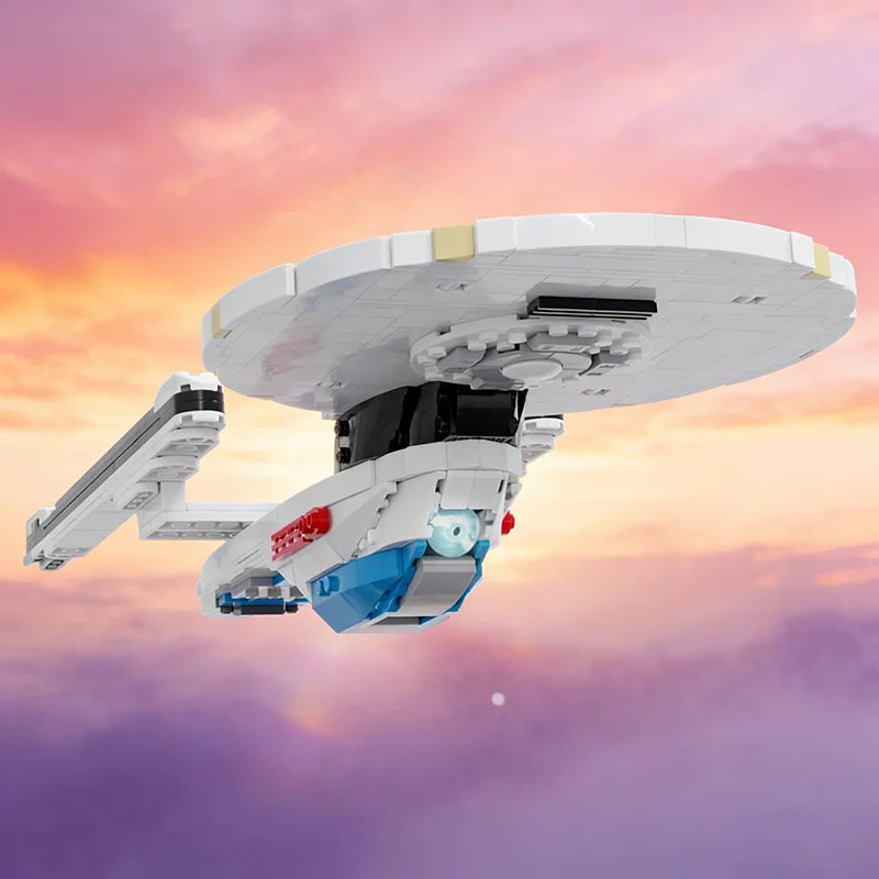 889pcs MOC Excelsior Class Space Model Building Blocks Construction Creative Idea Education Brick Christmas Gifts Toy Kids