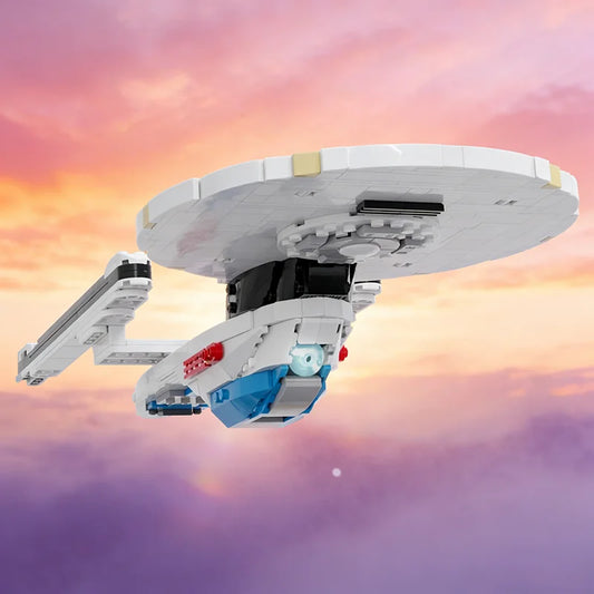 889pcs MOC Excelsior Class Space Model Building Blocks Construction Creative Idea Education Brick Christmas Gifts Toy Kids