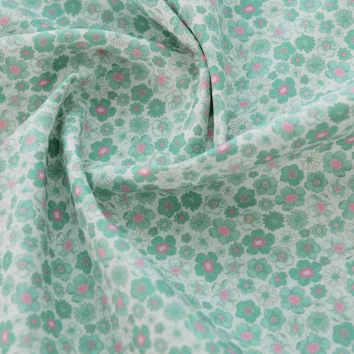 40S Pure Cotton Poplin Fabric Handmade DIY Clothing Floral Plaid Stripes Plant for Sewing Clothes by the Meter