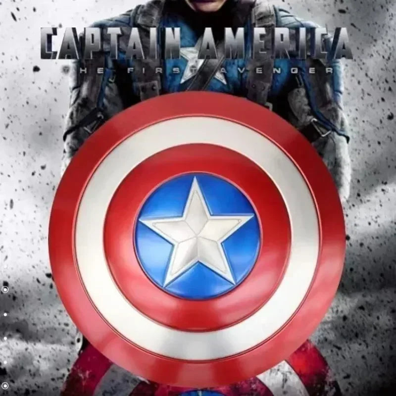 47.5cm Full Metal Captain Shield Cosplay Prop Adults And Kids Halloween/Carnival/Christmas Super Hero Home Decorat Birthday Gift