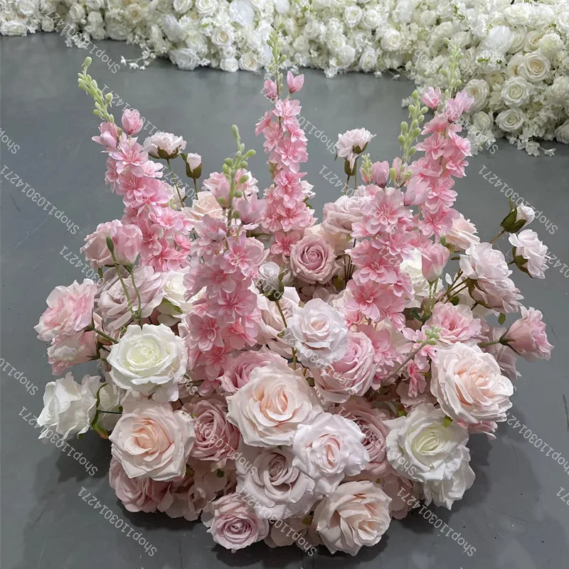 70/50/40/30/20cm New Wedding Table Centerpiece Flower Wreath, Candlestick Decor, Rose, Green Leaf, Floral Arrangement, Christmas