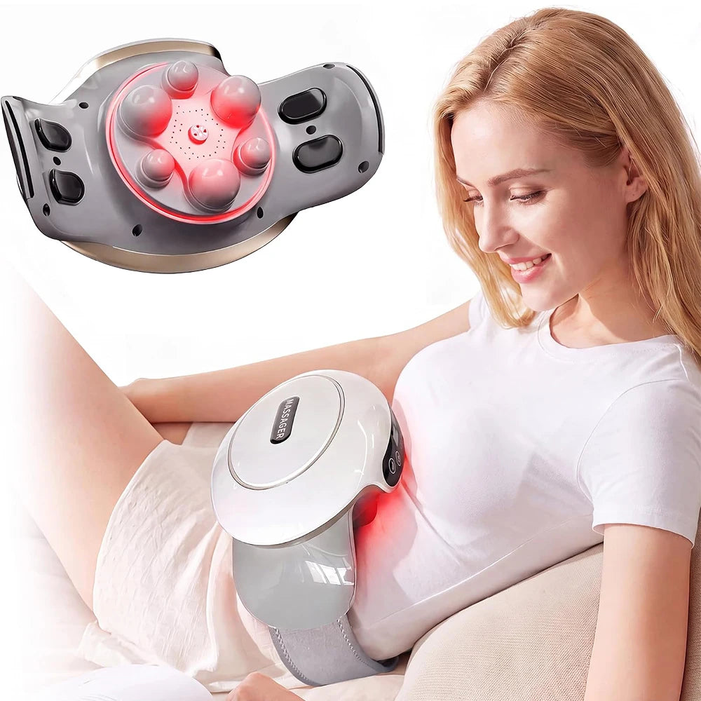 Abdominal Massager Electric Stomach Massager for Flattening Belly Multiple-use for Waist Abdomen Back Neck Leg 3 Modes, Rechargeable, Home Office Use, Mother's Day Birthday Christmas Gifts for Women Mom