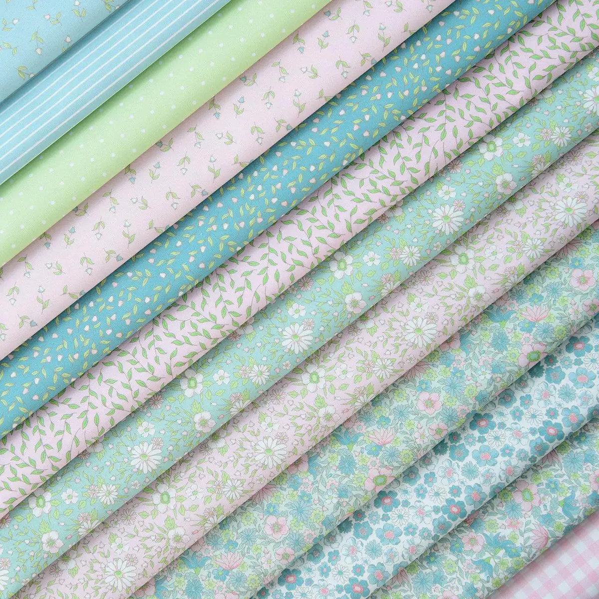 40S Pure Cotton Poplin Fabric Handmade DIY Clothing Floral Plaid Stripes Plant for Sewing Clothes by the Meter