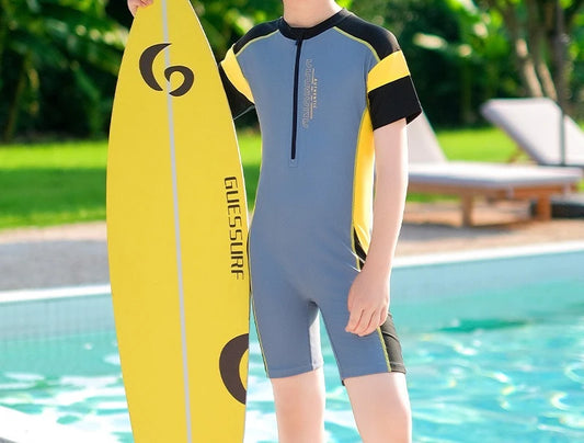 Men's Summer Swimsuit, New One-piece Style, Professional Quick-drying, Summer Swimming Training Suit Set