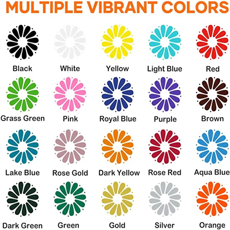 HTVRONT 20Rolls 12 in X 3 FT HTV Heat Transfer Vinyl Hot Press Iron-on Tshirt Textiles Film Roll HTV Printing Clothing Christmas Halloween Decor for Cameo DIY