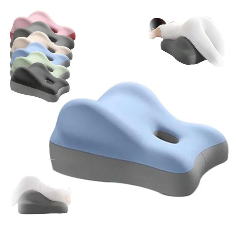 [Christmas]Couples Memory Foam Wedge Pillow For  & Pregnancy - Lumbar Support Cushion For Bed, Office Chair, Car Seat - Sciatica
