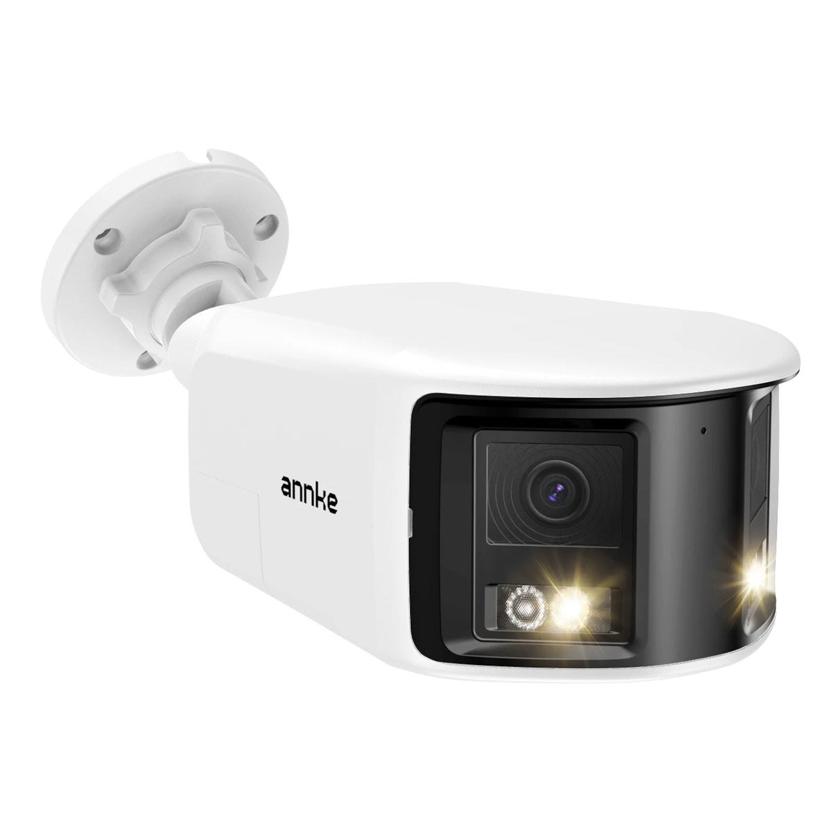 ANNKE FCD800 8MP Security Camera 180°Panoramic Dual Lens Outdoor POE Camera 4K AI Human Detect Two Way Audio IP67 8MP IP Camera
