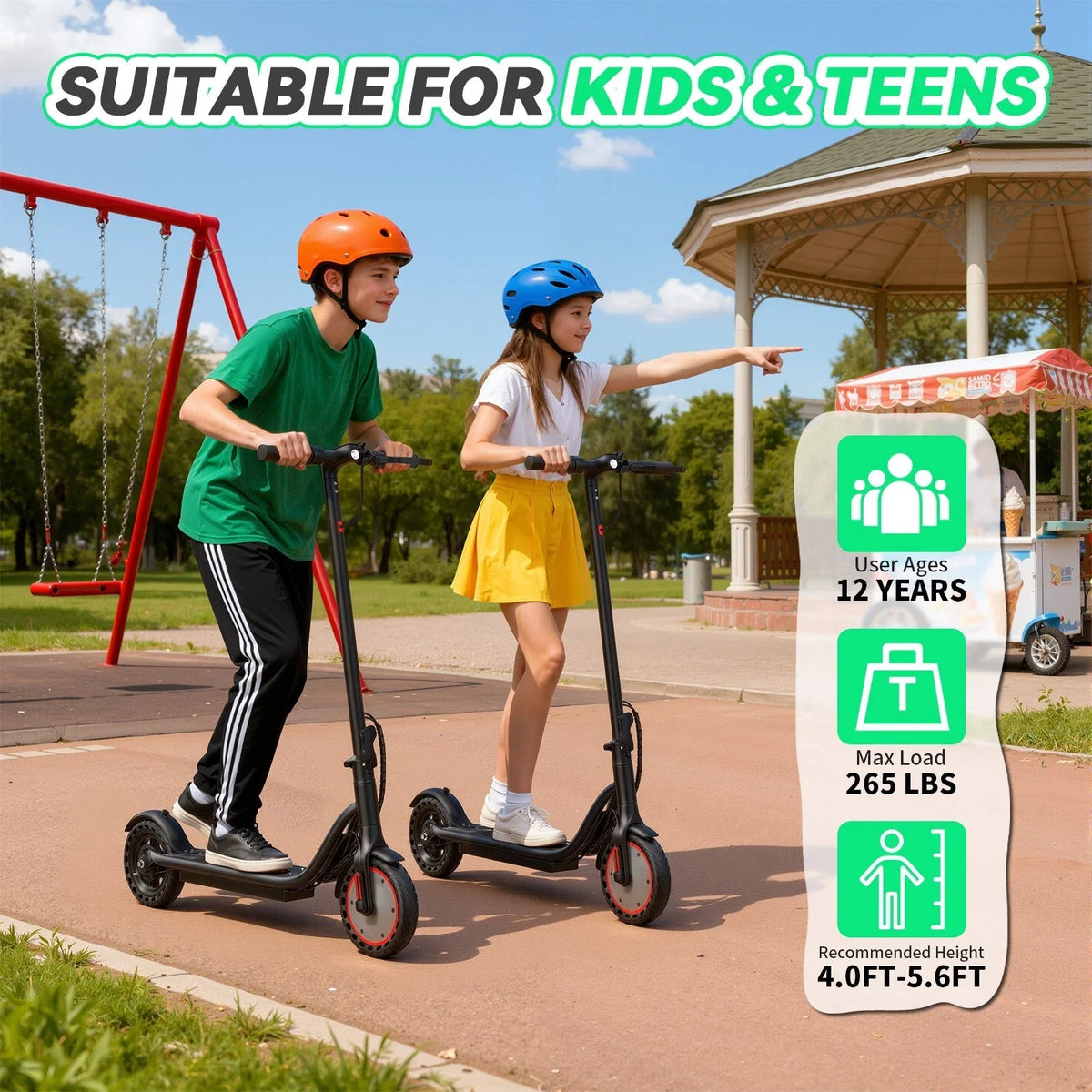 LADPED LP30 Electric Scooter 19mph Max Speed 8.5inch Solid Tire Foldable E-Scooter 15miles Max Range Urban Commuter for Teens