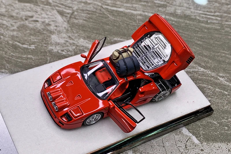 PGM 1:64 F40 Christmas Edition Alloy Fully Open Limited to 999 Pieces Simulation Resin Alloy Static Car Model Toys Gift