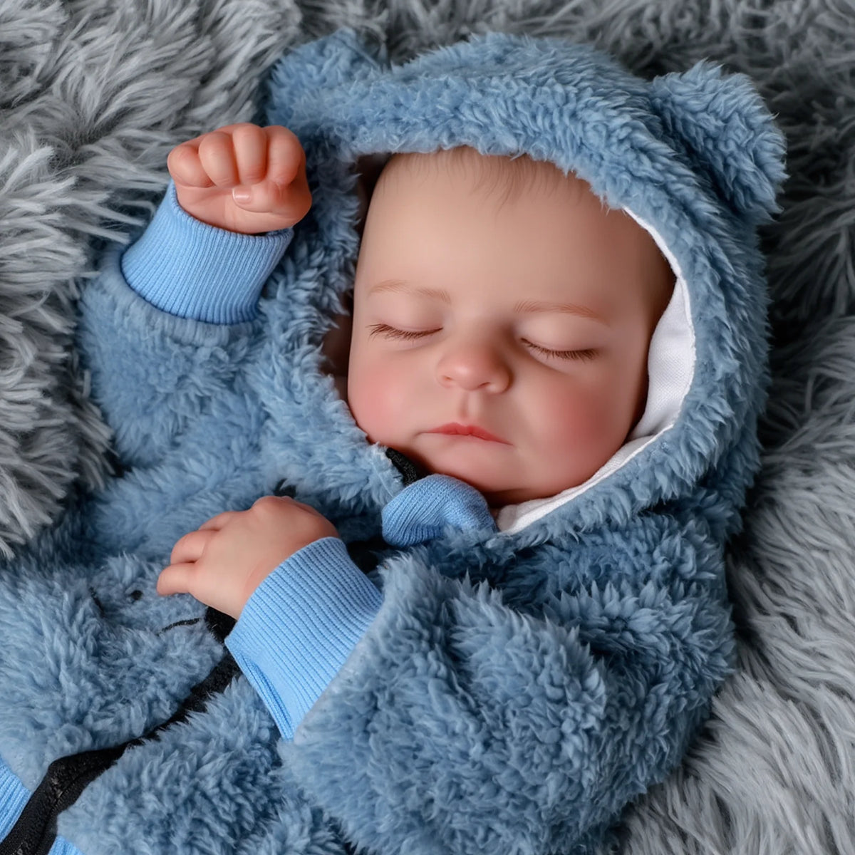20-Inch Reborn Baby Doll, 3D Skin Texture, Premium Handcrafted Details, Realistic Baby Doll, Posable Figure, Soft Touch Vinyl Lifelike Baby Doll with Outfits And Gift Set, Ideal for Display Show, Art Collection, Role Play, An