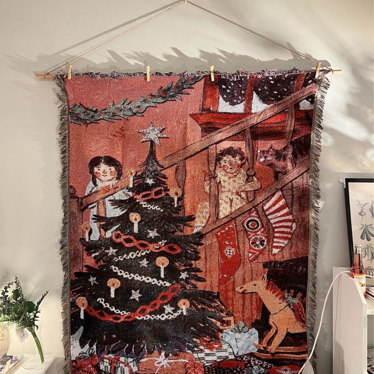 2026 New Years Gifts Blanket Nutcracker Christmas Tree Star Throw Blanket Soft Blanket Bed Blanket Quilt Xmas Decor for Home